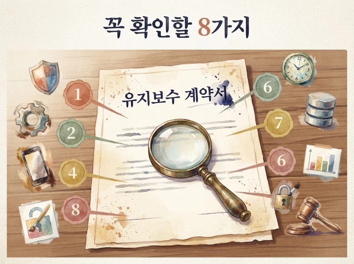 홈페이지 유지보수 계약 전 꼭 확인할 8가지
