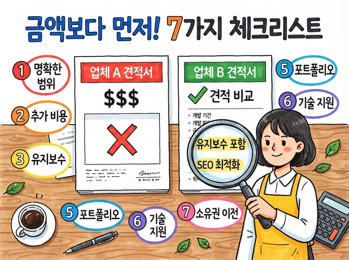 홈페이지 제작 견적 비교